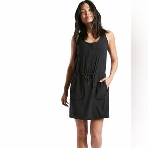 Athleta – Expedition Skort Dress – Black Zip Front Utility – Sz. 8